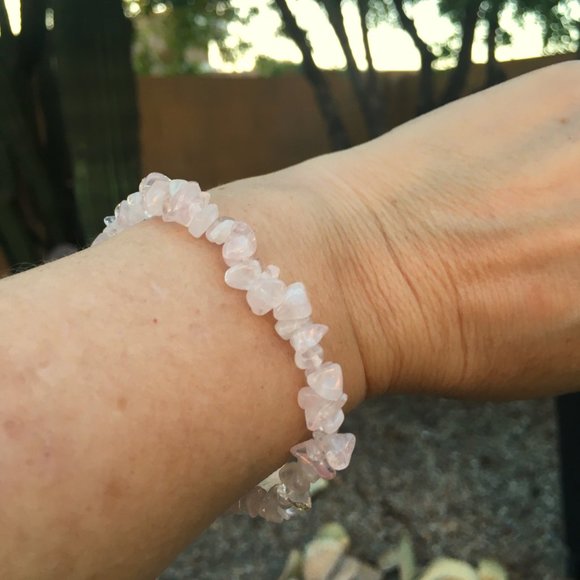 Rose Quartz "Love You Mum" Soy Candle & Stretchy Bead Bracelet Mother's Day - Picture 4 of 16